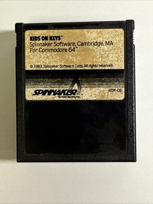 1983 Kids On Keys Commodore 64 Cartridge Untested Vintage