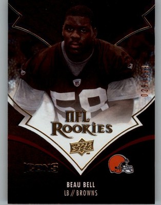 2008 Upper Deck Icons #205 Beau Bell RC /999 - FB