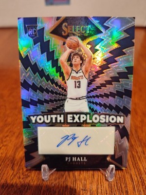 2024-25 Panini Select - Youth Explosion Signatures PJ Hall #YE-38 (AU, RC)