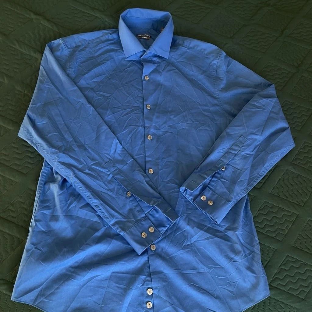 Cotton Blend Button-Down Dress Shirts for Men for sale | eBay