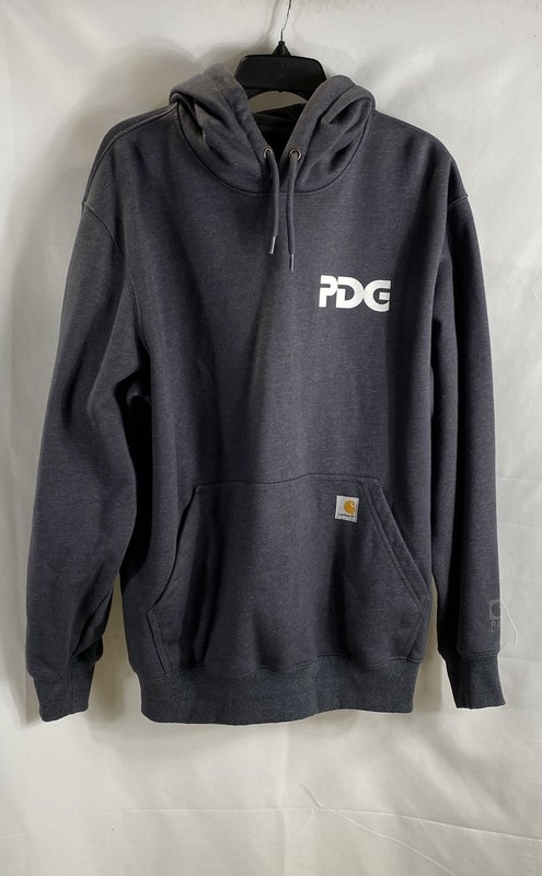 Carhartt Men's Dark Gray PDG Graphic Pullover Hoodie Original Fit Sz L