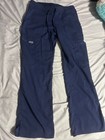 Cherokee Scrubs Workwear Modern Classic Pants Drawstring Navy Size Xs