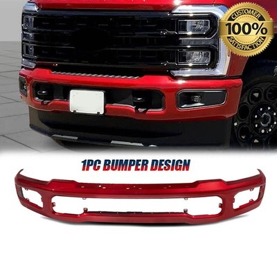 For 2023+ Ford F250 F350 Super Duty Painted D4 Rapid Red Front Bumper Face Bar