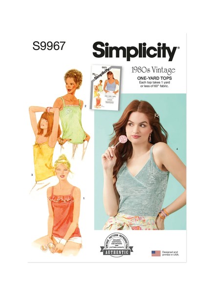 Simplicity 9967 Damenoberteile 1980Er Vintage NäHmuster GrößEn 6-14 Easy-image