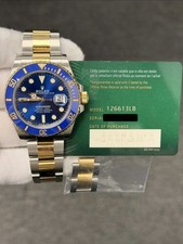 Rolex Rolex Submariner Date 126613LB Silver and Gold Oyster Bracelet With Blue Dial