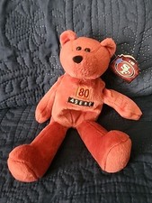 Vintage San Francisco 49ers Jerry Rice 80 Beanie Plush 1998 Limited Treasures
