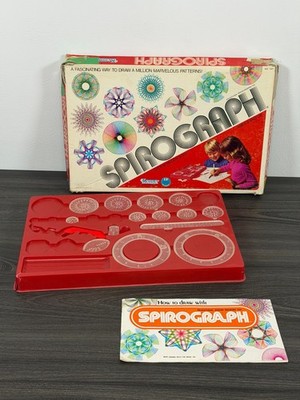 Vintage 1976 Kenner Spirograph Drawing Set No. 1421 Incomplete