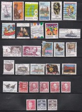 Danmark: Unchecked lot of 30 stamps.  Used   Lot F2173