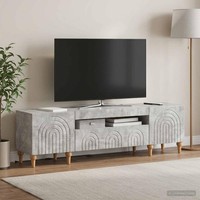 Led-Tv-Schrank Alkmaar 153 X 35 X 43 Cm Betongrau Holzwerkstoff