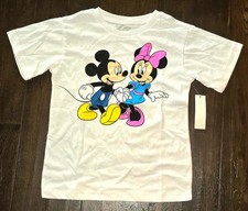 Disney Mickey Minnie Mouse Girls S/S Graphic T-shirt Size XS 4 5 New NWT