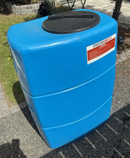 Enduramaxx Blue Plastic Water Storage Tank with Lid & Tap, Storage Tanks. 500L.