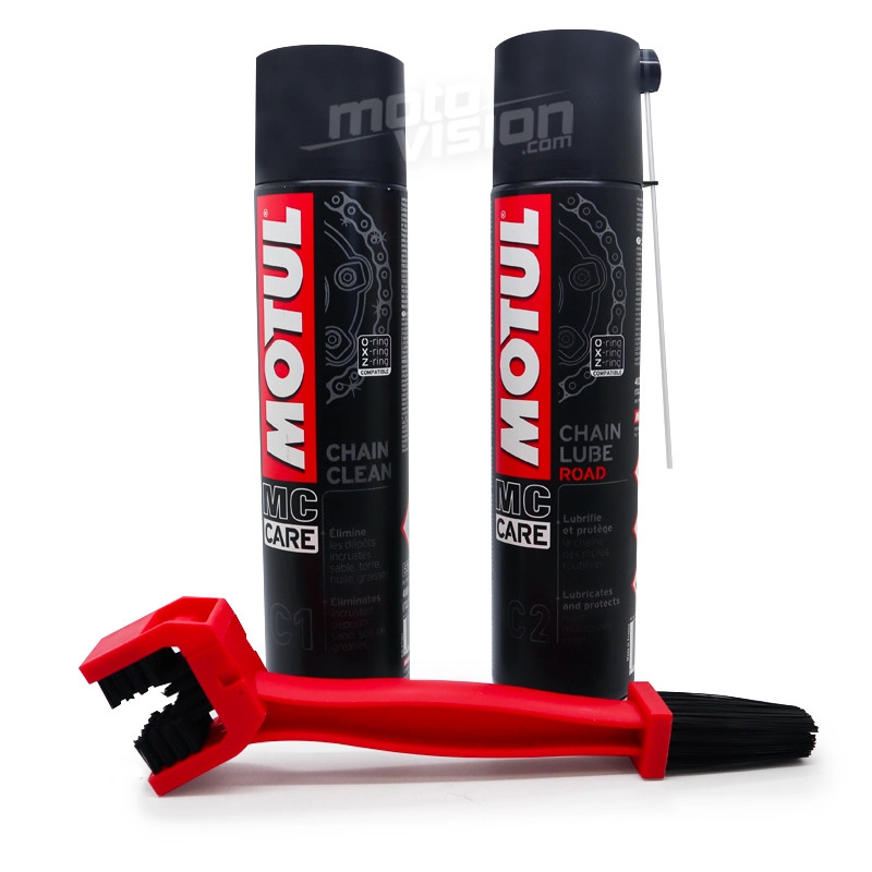 Kit chaine MOTUL 400ML anti-friction et haute protection routière