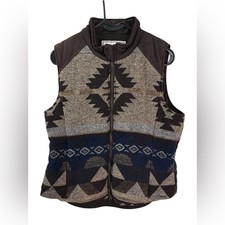 Outback Trading Company Wool Blend Western Aztec Pattern Vest Size M