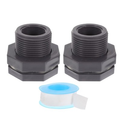 2 Pcs Wasserleitung Verbinder Schottverschraubung Wasserrohrverbinder