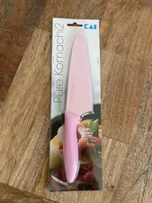 KAI PURE KOMACHI 2 CHEF'S 6 1/2 INCH KNIFE PINK HIGH CARBON STAINLESS STEEL NEW