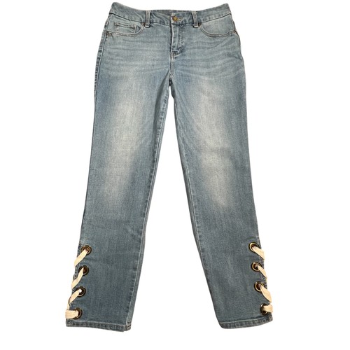 Chicos So Slimming Girlfriend Jeans Damen 4R Blau Schnürung Ankle Slim Leg Denim - Bild 1 von 15