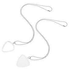  2 Pcs Acoustic Guitar Accessories Picks Holder Base Necklace Sleeve