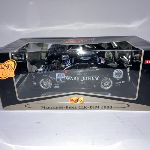 Maisto Mercedes CLK-DTM 2000 Black #5 Scale 1:18 Die Cast Model New Sealed Box