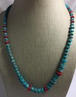 turquoise color Howlite stone necklace/21.5"/ $0.85 combine s/h fee(z556-w1.5) — photo 3