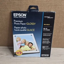 EPSON PREMIUM PHOTO PAPER BORDERLESS 20 SHEETS GLOSSY 5 X 7