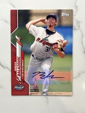 2020  Topps Pro Debut Red #PD-138 Jordan Balazovic Auto /10 Minnesota Twins Card