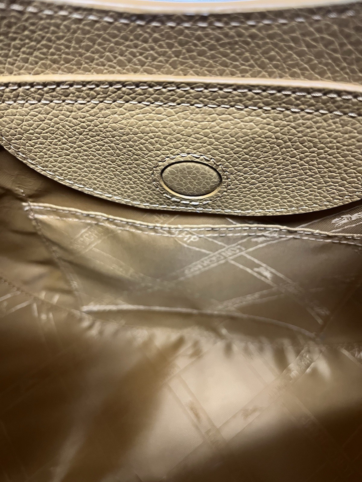 Longchamp Le Foulonné Small Top Handle Crossbody Leather Nutmeg image 8