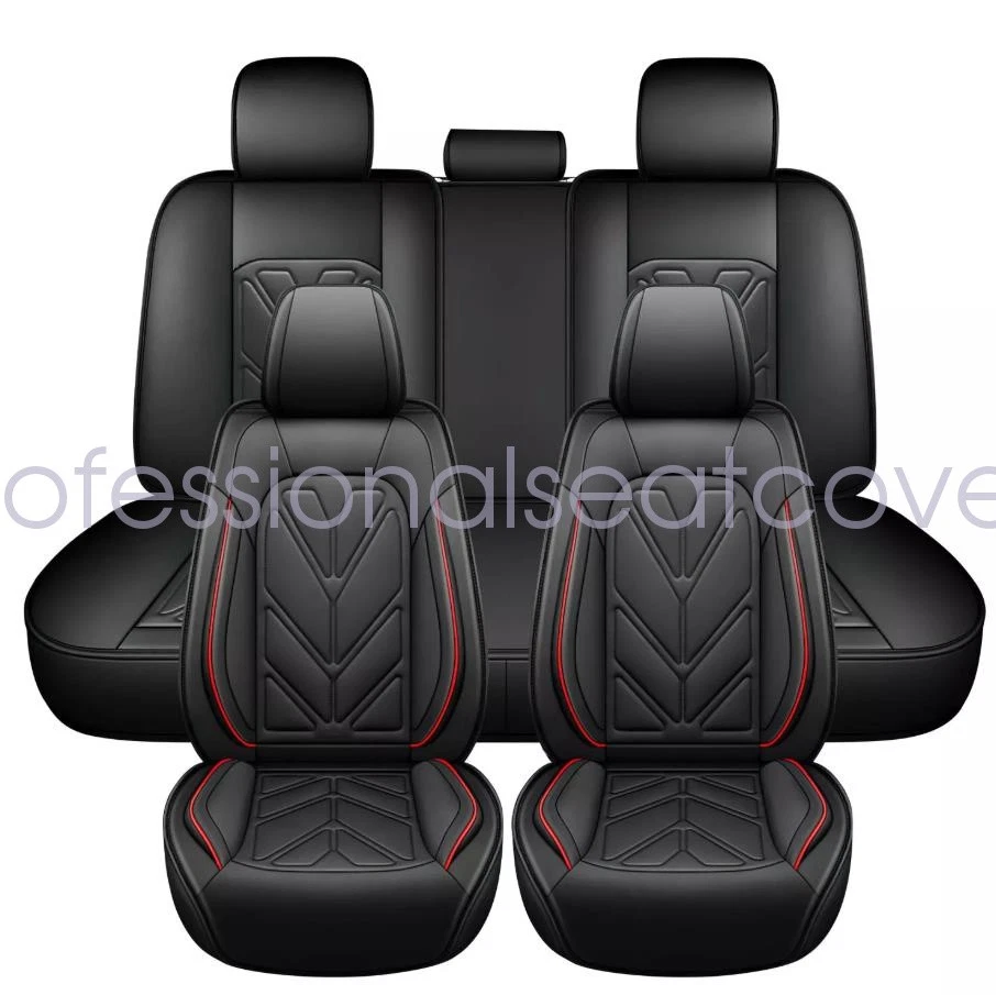 Fits Nissan Kicks March NP300 Car 5 Seat Covers Full Set Front Rear Cushion Pads Foto 3 de 4