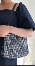 Borsa a tracolla Christian Dior Trotter vintage pochette monogramma navy rara autentica