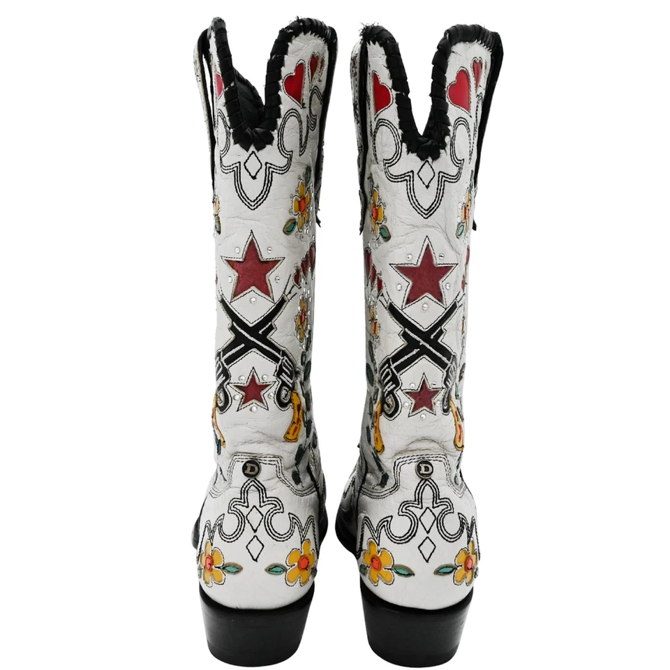 DOUBLE D RANCH X OLD GRINGO | Cowgirl Bandit Leather Western Boots Size 7.5 B - Image 4 of 4