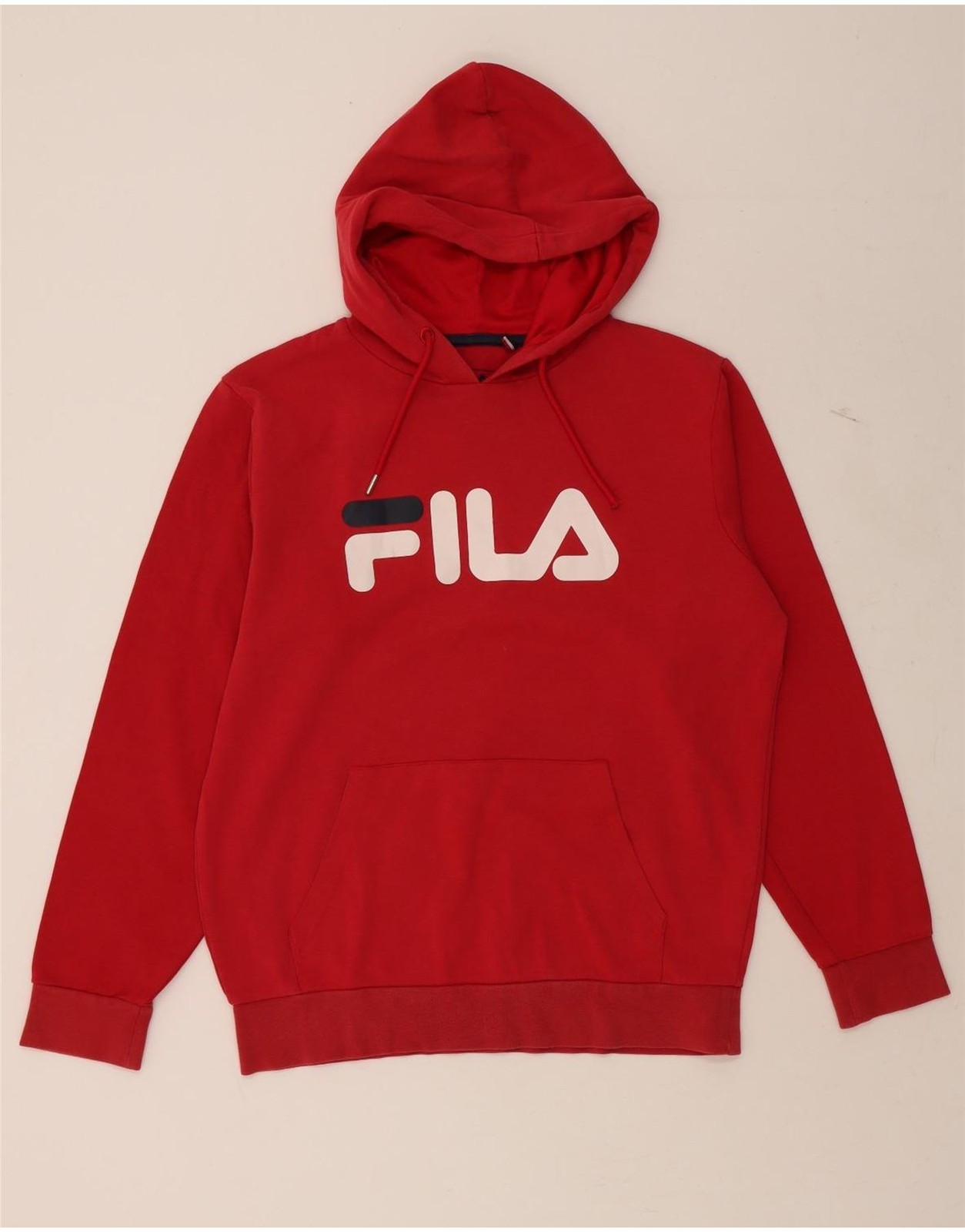 FILA Maglione Uomo Grafico con Cappuccio Medium Rosso Cotone AR07