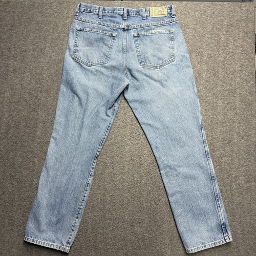 Jeans RedHead Relaxed Fit Uomo 35x32 Blu Denim Dritto Outdoor Caccia Vintage - Foto 5 di 9