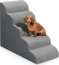 Dog Stairs for Bed 28.7  H, 5-Step Dog Ramp, Non-Slip Sturdy Pet Steps for Small