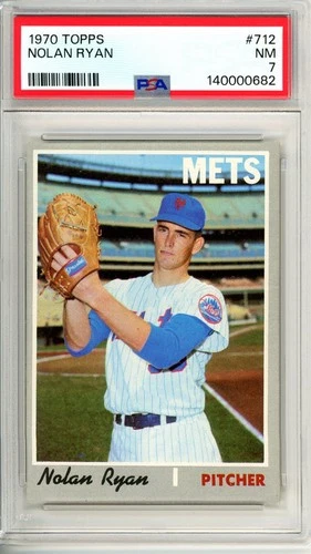1970 Topps NOLAN RYAN #712 PSA Grade 7 NM-Cond "Just Graded No Reserve"