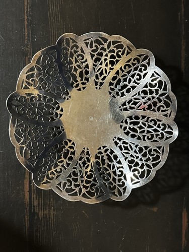 "Plato de baratija Lovelace Lovelace de colección placa de plata 6"" W" - Imagen 2 de 9