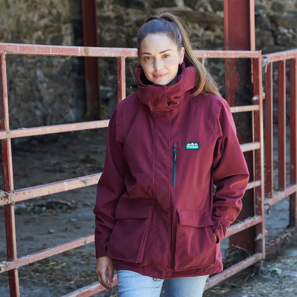 Ridgeline Ladies Rhea Jacket Winter Berry Women's Waterproof Coat - Image 3 of 4
