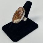 Crazy Lace Agate 925 Sterling Silver Statement Ring  Size 11.5 — photo 3