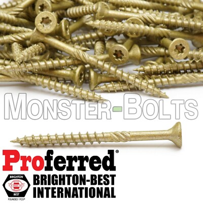 #9 Max Drive 6-Lobe Outdoor Wood Decking / Fencing Screws SKTII Coating ACQ
