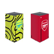 OFFICIAL ARSENAL FC 2023/24 CREST KIT VINYL STICKER SKIN DECAL FOR XBOX SERIES X