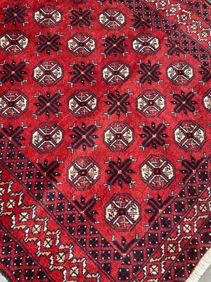 High Quality New Handmade Afghan Elephant Foot Design Tribal Accent Rug, 4x7