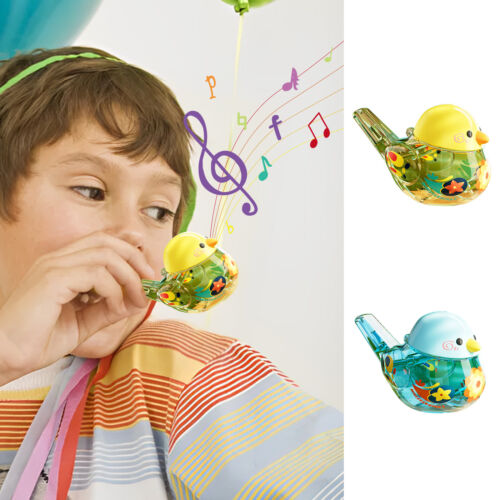 1pc Bird Water Whistle Cartoon Noise Maker Musical Instrument Portable For Kids