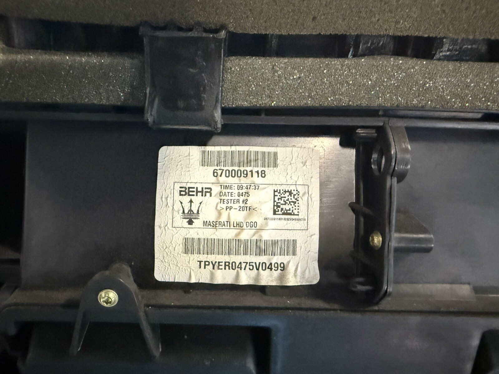 2014 maserati ghibli HVAC Unit Assembly