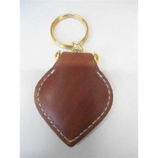 STOCK 50 PEZZI PORTACHIAVI IN SIMIL PELLE MARRONE GADGET PERSONALIZZABILE-