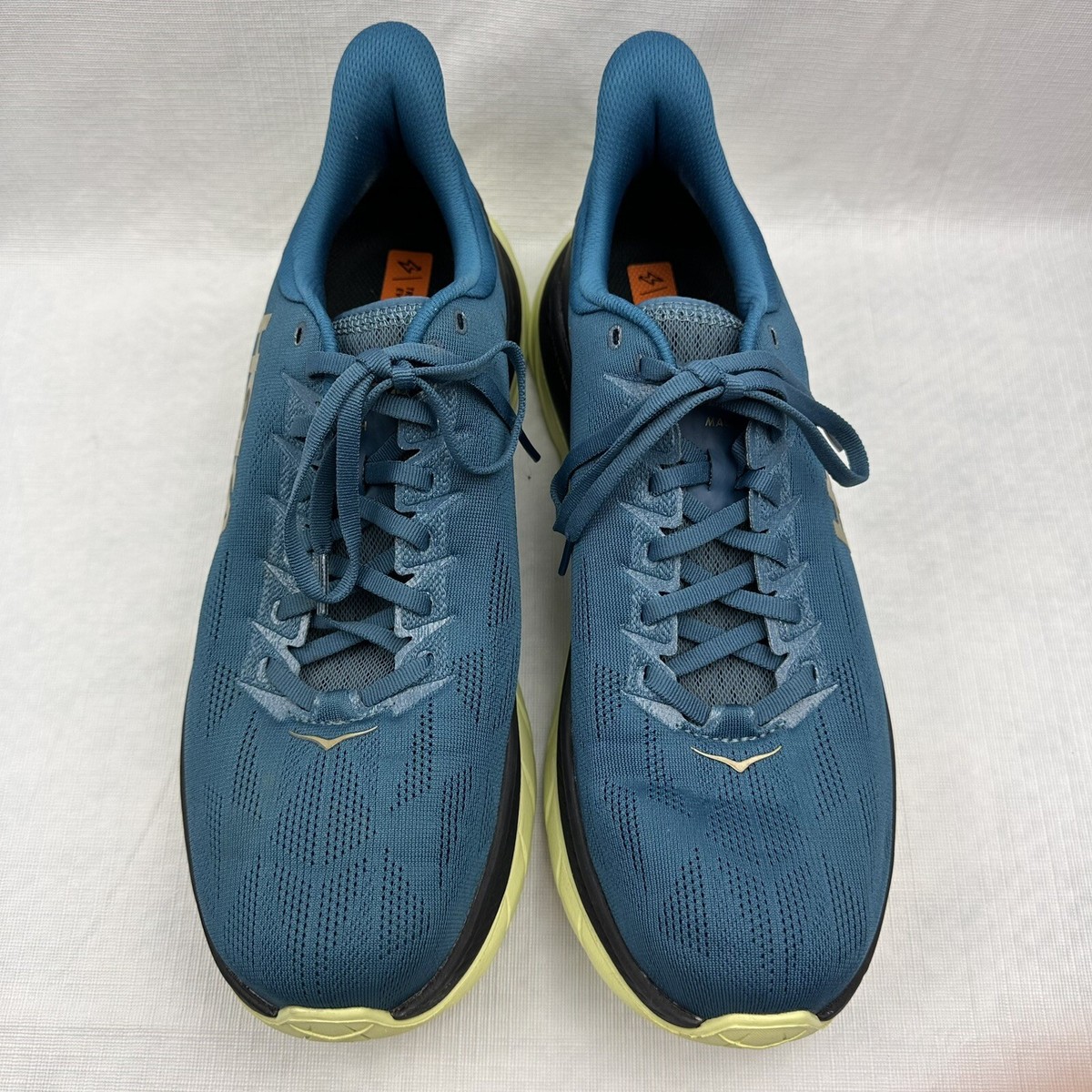 Hoka One One Mach 4 Running Shoes Men\'s Size 11.5 D Blue Coral Black HOKA One One Mach 4 Running Shoes Mens 10.5 Blue Coral Black  main image 3