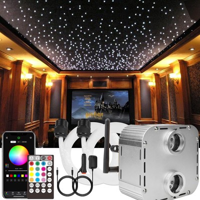 Dynamisch Twinkle Fiber Optic Starlight Dachhimmel Kit Bluetooth Musik SYNC APP