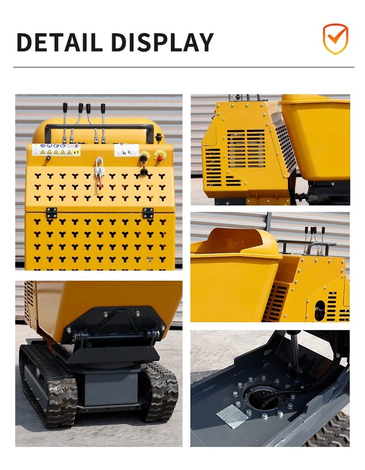 Oferta para nuevo volquete de oruga eléctrico de 13,5 HP con liquidación de almacén de motor EPA de gas Foto 4 de 4