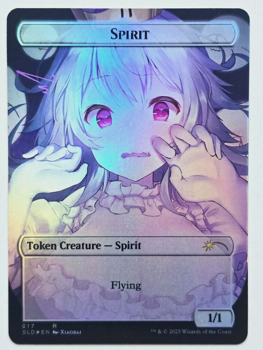 Waifu style Spirit Token 01 Foil-Altered Art Custom MTG