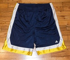 Adidas Men's DAZZLE Athletic Basketball Shorts - Navy Blue - Medium M - RARE 