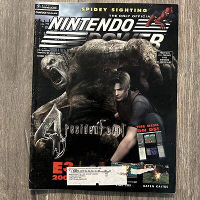 Nintendo Power 182 Resident Evil 4 W/Poster, E3, Mega Man, Harry Potter