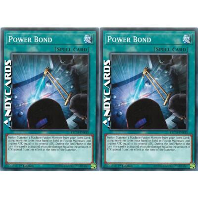 2x POWER BOND (Power Bindung)   Common   LEDD ENB15   1Ed   YUGIOH ANDYCARDS