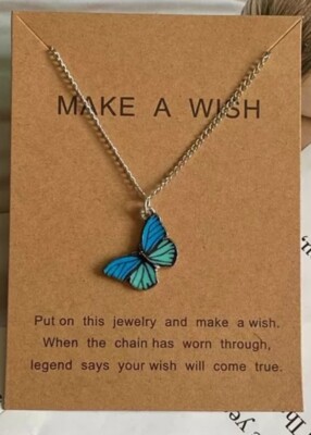Schmetterling Butterfly Halskette Korean Style Halskette Damen Frauen Necklace A